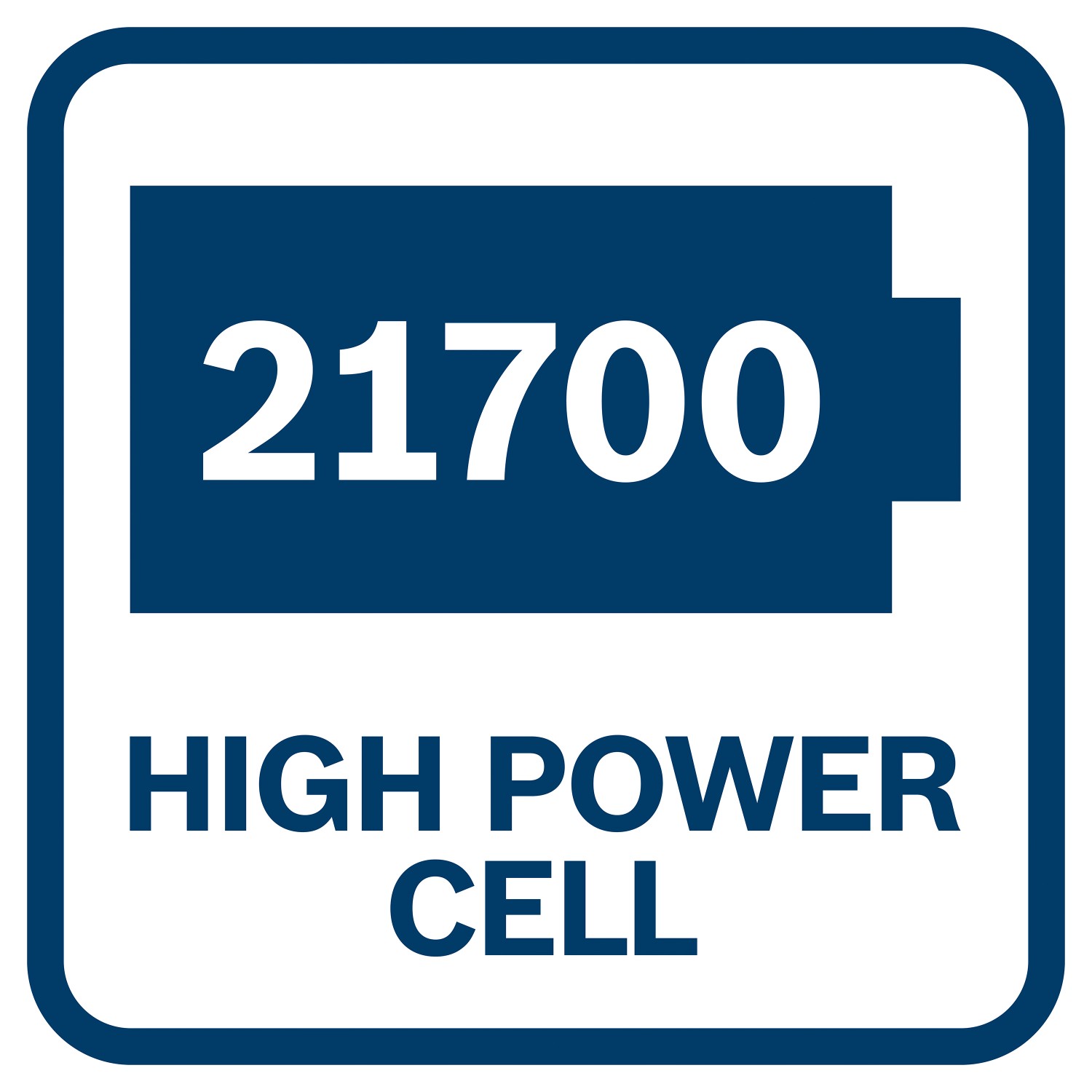 Symbolbild: 21700 High Power Cell für Bosch Professional Akku-Starterset.