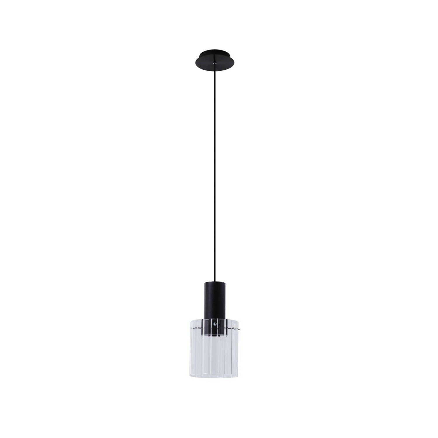 Lucande Pendelleuchte Eirian 10019964 Modern in Transparent aus Metall 1-flammig E27 Wohnzimmerleuchte