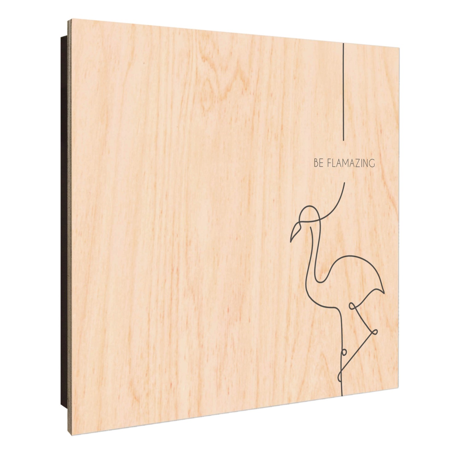 Banjado Schlüsselkasten Holz 30x30cm Schwarz Scharnier Rechts 50 Haken Desi günstig online kaufen