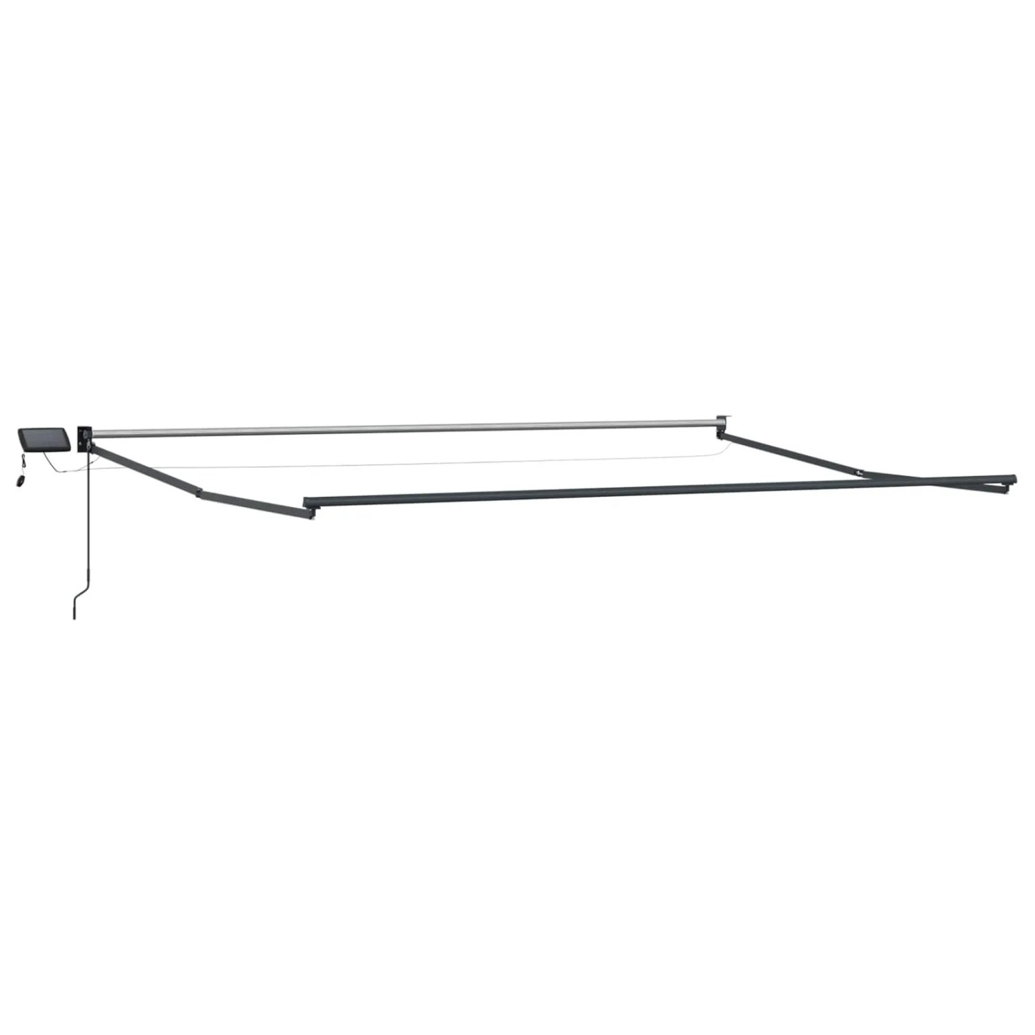 vidaXL Elektrisches Markisenrahmen Anthrazit 5 x 3 m Aluminium 42024208