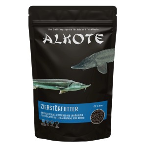 Alkote Fischfutter-Sticks & Pellets Premium, 3mm, 750g Packung für Zierfische.