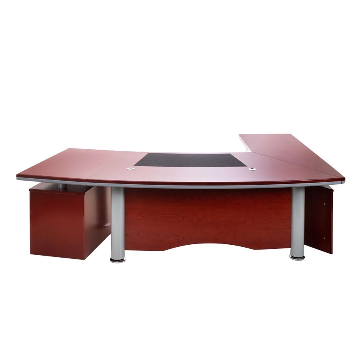 Jet-Line Luxus Chef Schreibtisch Berlin Linksseitig Inklusive 2 Sideboards günstig online kaufen