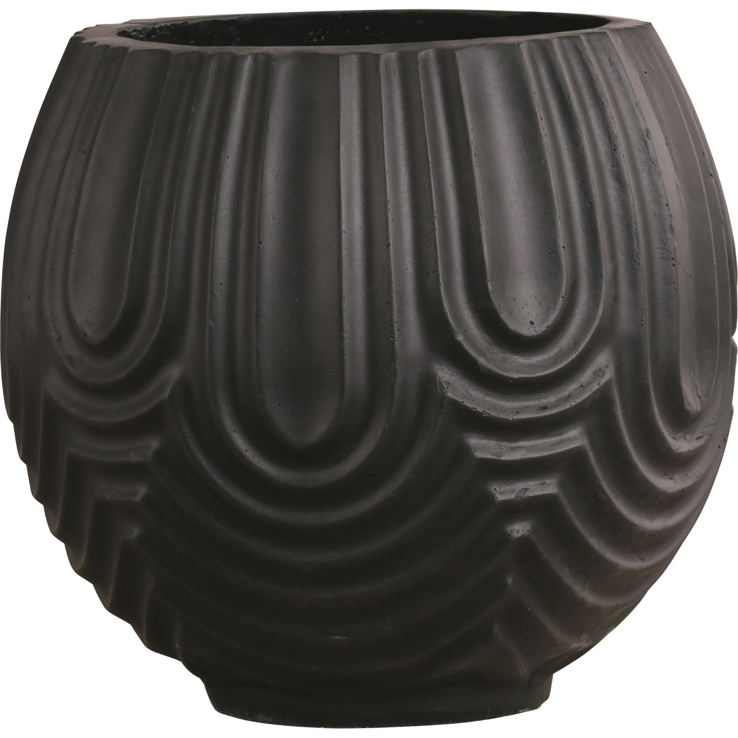 Pflanztopf Schwarz Outdoor Rund 50 cm kaufen bei OBI