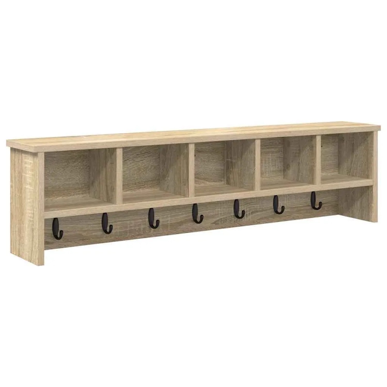 vidaXL Wandmontierter Kleiderständer Sonoma-Eiche 100 x 16 x 26 cm 874325