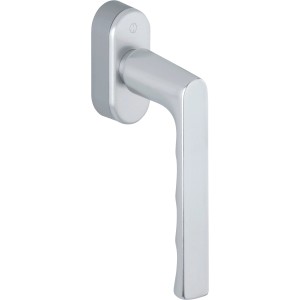 Hoppe Fenstergriff Hamburg, Aluminium silberfarben, für Fenster und Fenstertüren.