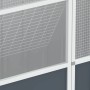 Detailansicht der anthrazitfarbenen VidaXL Voliere aus verzinktem Stahl, Vogelhaus.