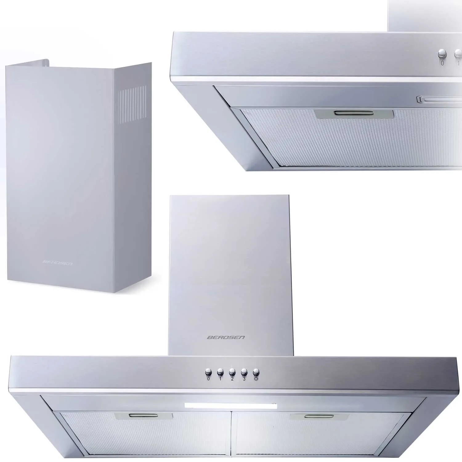 Berdsen Be 60A T1 Inox 60 Cm Kaminhaube