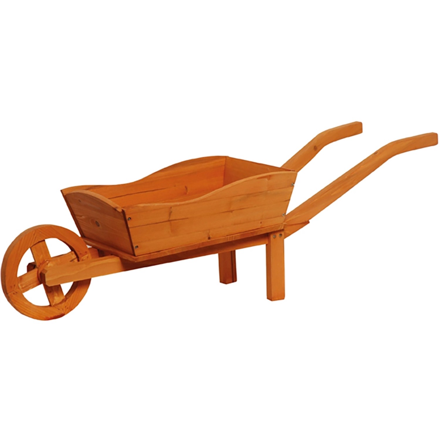 Deko-Pflanzschubkarre 107 cm x 32 cm x 41 cm Braun FSC® günstig online kaufen