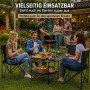 BigDean Camping Set 4x Campingstühle & 1x Campingtisch Campingstuhl mit Tisch Set Klappbar Camping Tisch Stuhl Set Campingstuhl Faltbar Angelstuhl_6