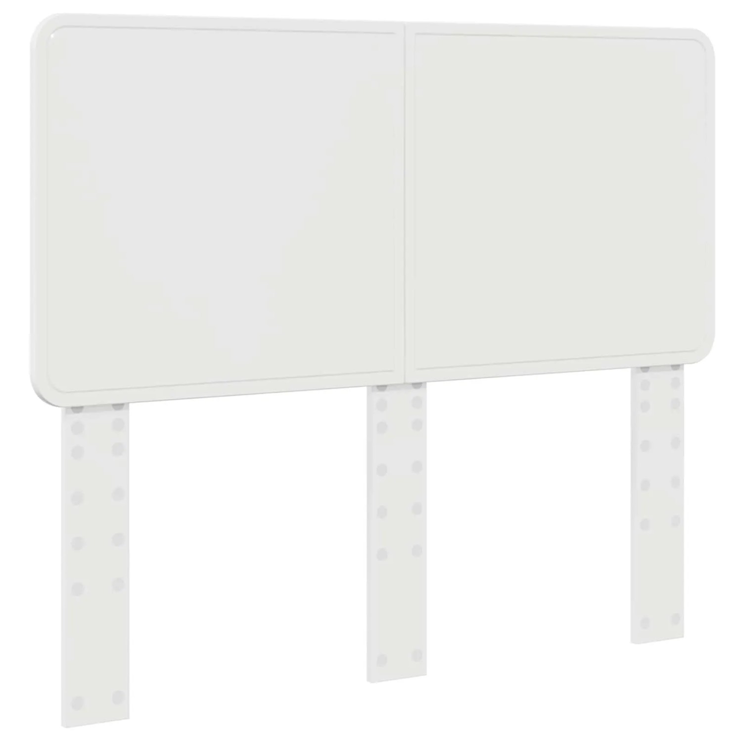 vidaXL Kopfteil mit Kopfteil Glänzend Weiß 135 cm Holzwerkstoff 887895