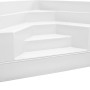 Weiße Steinbach Eckeinstieg Pooltreppe aus GFK für Ökopool-Sets.