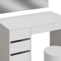 Vicco Schminktisch Thalia in Weiß mit Spiegel und Hocker, Schubladen für Kosmetik.