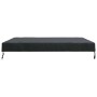 Schwarze, quadratische vidaXL Tischdecke aus Stoff, 142x142x15 cm, wasserfest.