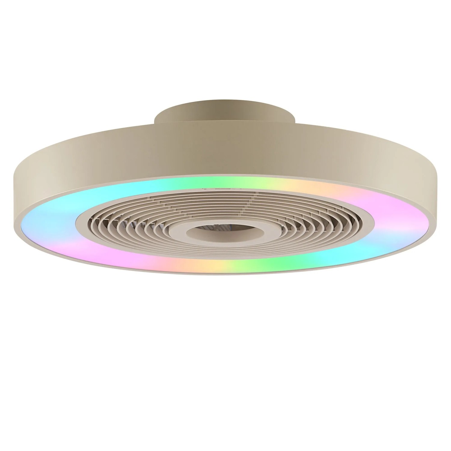 Brilliant Led-Deckenleuchte Catania Mit Ventilator Beige Ø 48, 6 Cm