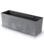 Prosperplast Pflanzkasten Urbi Beton Effect, 12L, steingrau. Pflanzkübel mit Betonoptik für Innen- und Außenbereich.