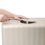 4rain Wandtank Slim 350 l in Sandbeige mit Deckelöffnung und Hand, Regentonnen.