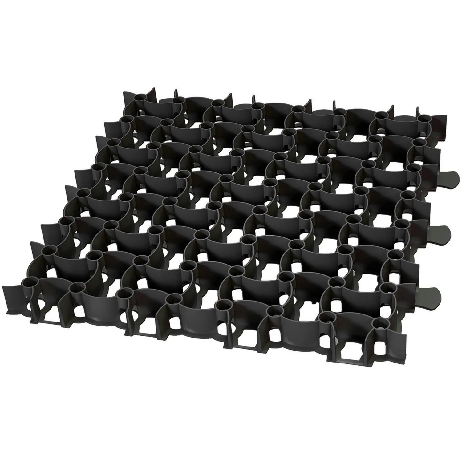 BigDean Rasengitter Kunststoff 100 Stück A 50x50x4cm 16 T Qm Belastbar Befahrbar Paddockplatten In Schwarz