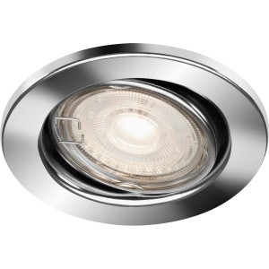 Briloner LED-Einbaustrahler in Chrom, runder Spot für Innenräume.