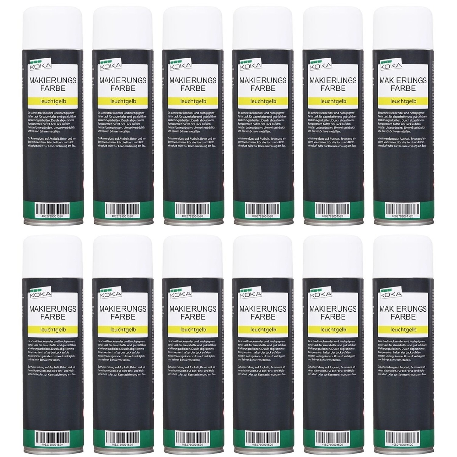 KOKA Markierungsfarbe Leuchtgelb 12 Stück