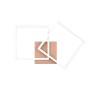 Moderne LED-Deckenleuchte Trail in Coffee, schwenkbar, 44,6x39,6 cm.