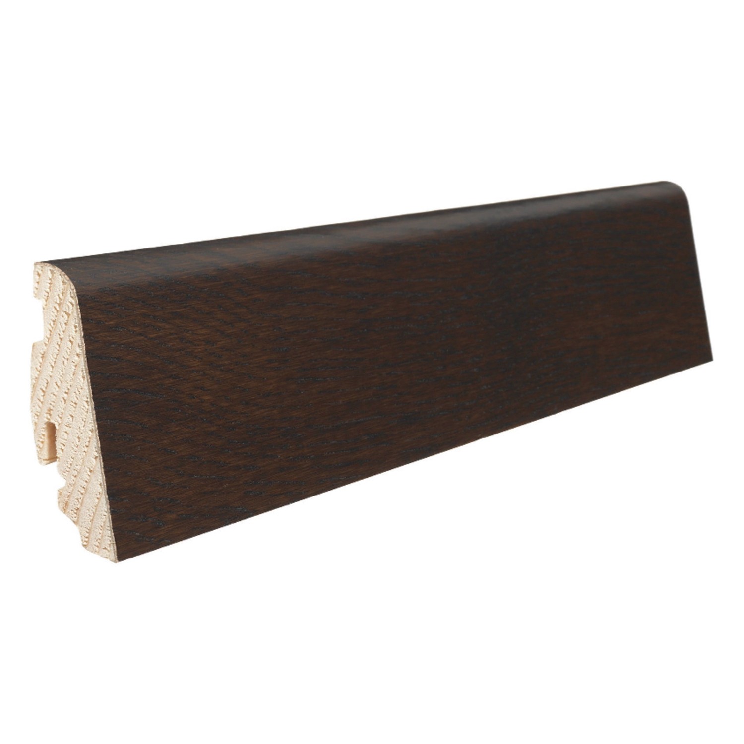 Sockelleiste Achateiche versiegelt 58 mm x 19 mm x Länge 2200 mm