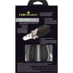 Furminator Krallenzange für Hunde und Katzen: Präziser Krallenschneider mit verstellbarer Nagelführung.