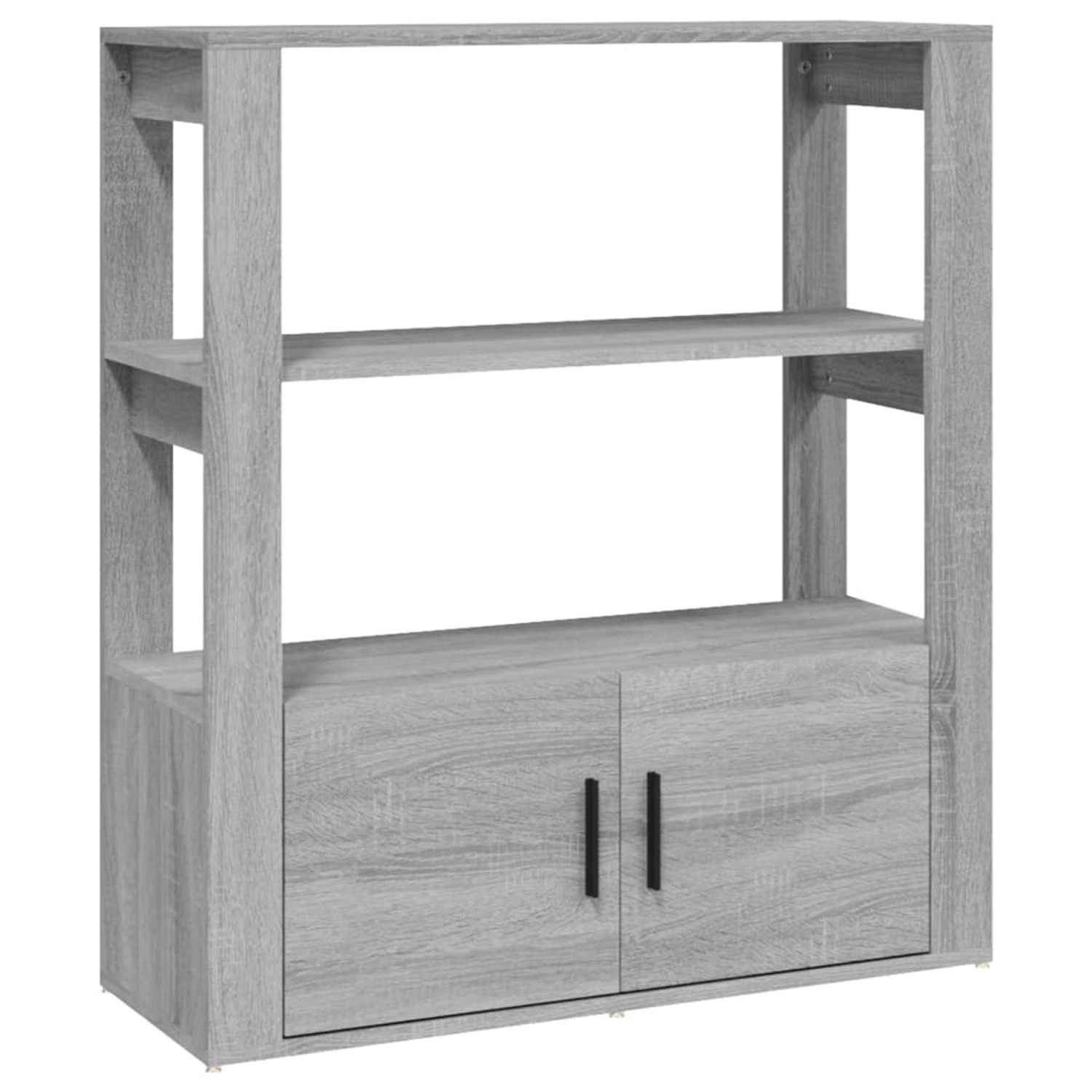 vidaXL Sideboard Grau Sonoma 80x30x90 cm Holzwerkstoff 819466