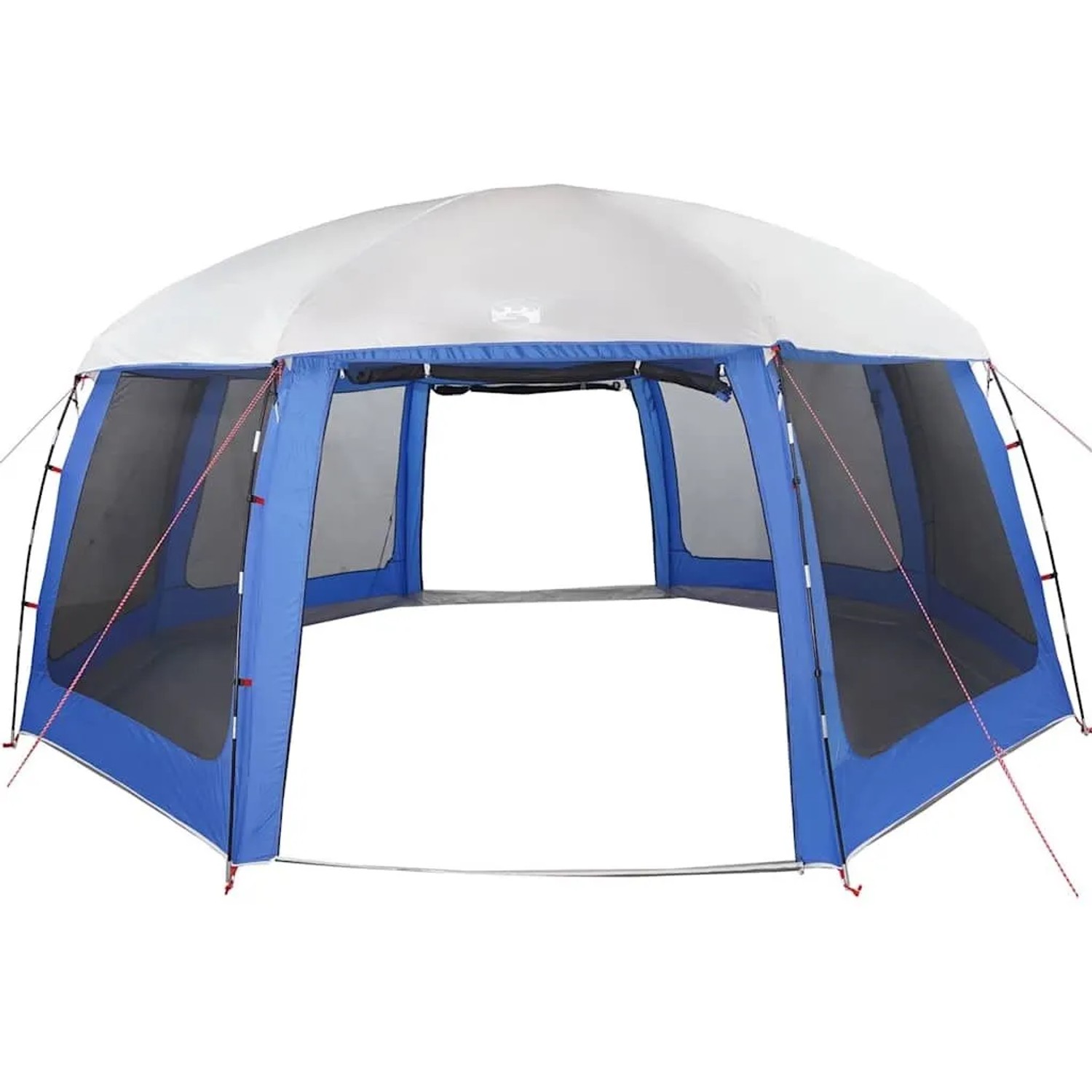vidaXL Poolzelt mit Abnehmbarem Überzelt Netzwänden Azurblau 690x690cm 4100640_6