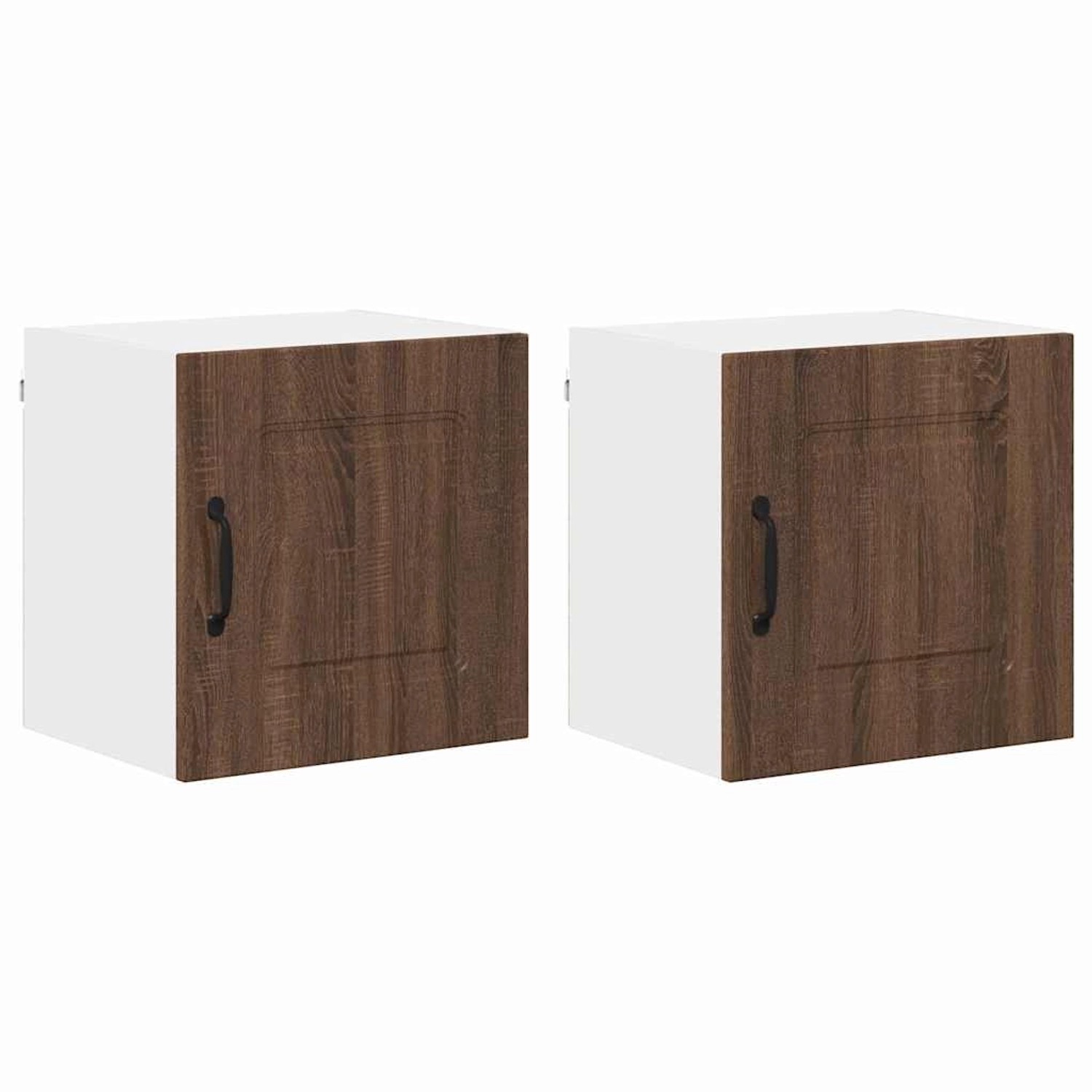 vidaXL Küchenwandschrank 2 Stk Braun Eichen-Optik 40 x 31 x 40 cm 884529 günstig online kaufen