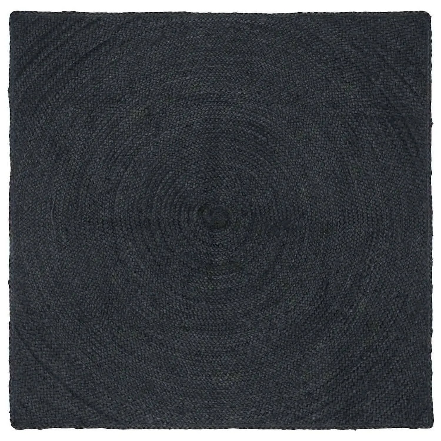 vidaXL Bereichsteppiche Quadratisch Dunkelgrau 120 x 120 cm Jute 42010561