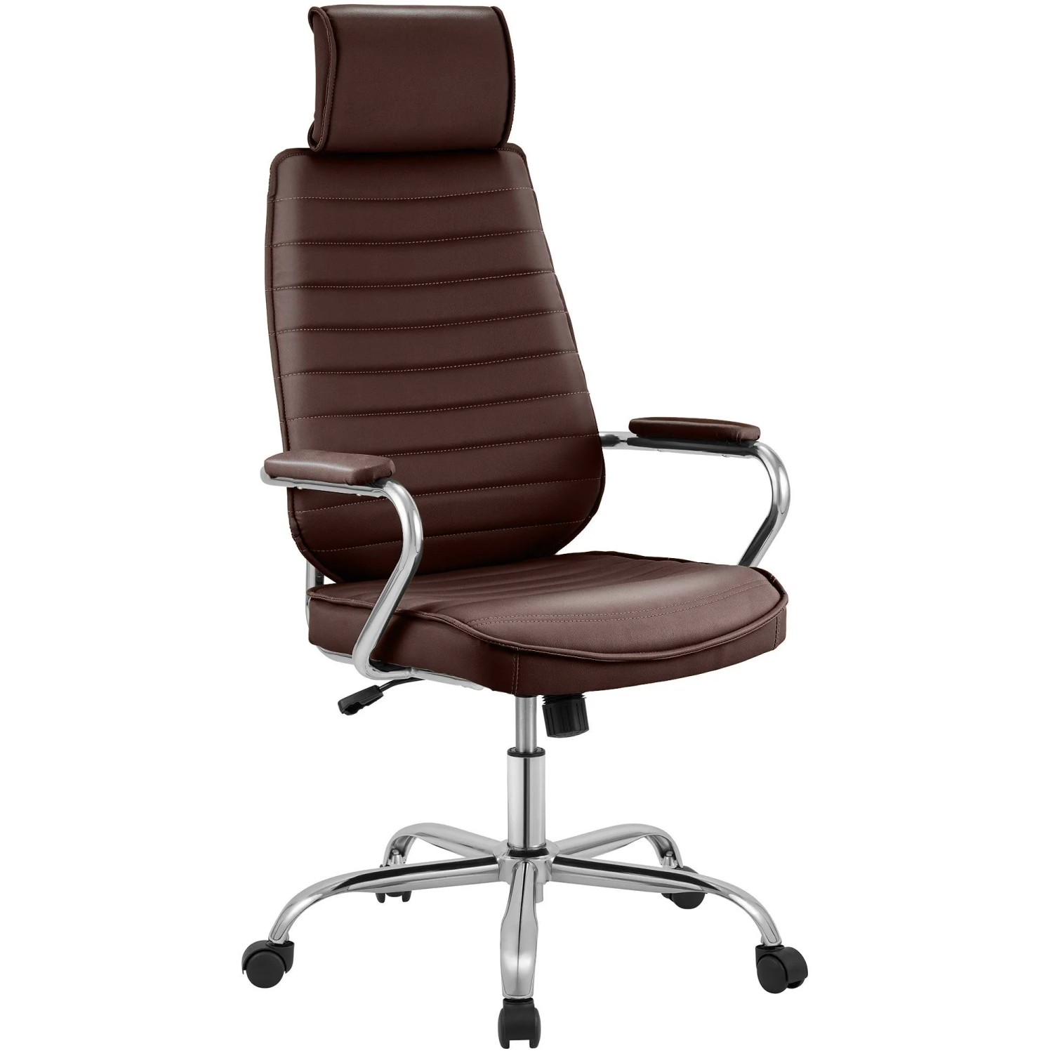 DELUKE Bürostuhl Ergonomisch FUGOR Schreibtischstuhl Mit Rollen Höhenverstellbarer Drehstuhl Computerstuhl 125 Kg Bordeauxrot