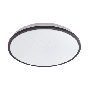 Lindby LED Deckenleuchte Glane 10013347 Modern in Schwarz aus Metall 1-flammig Badezimmerleuchte