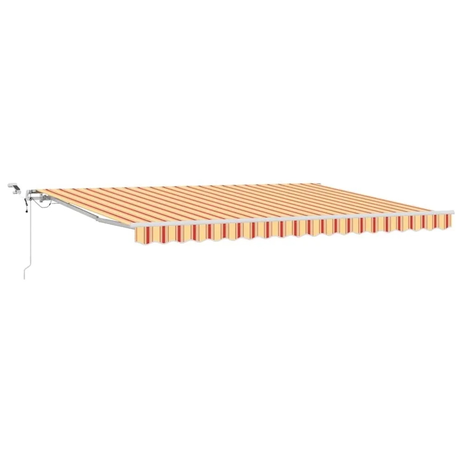 vidaXL Einziehbare Markise Gelb und Orange 450 x 300 cm 3330902