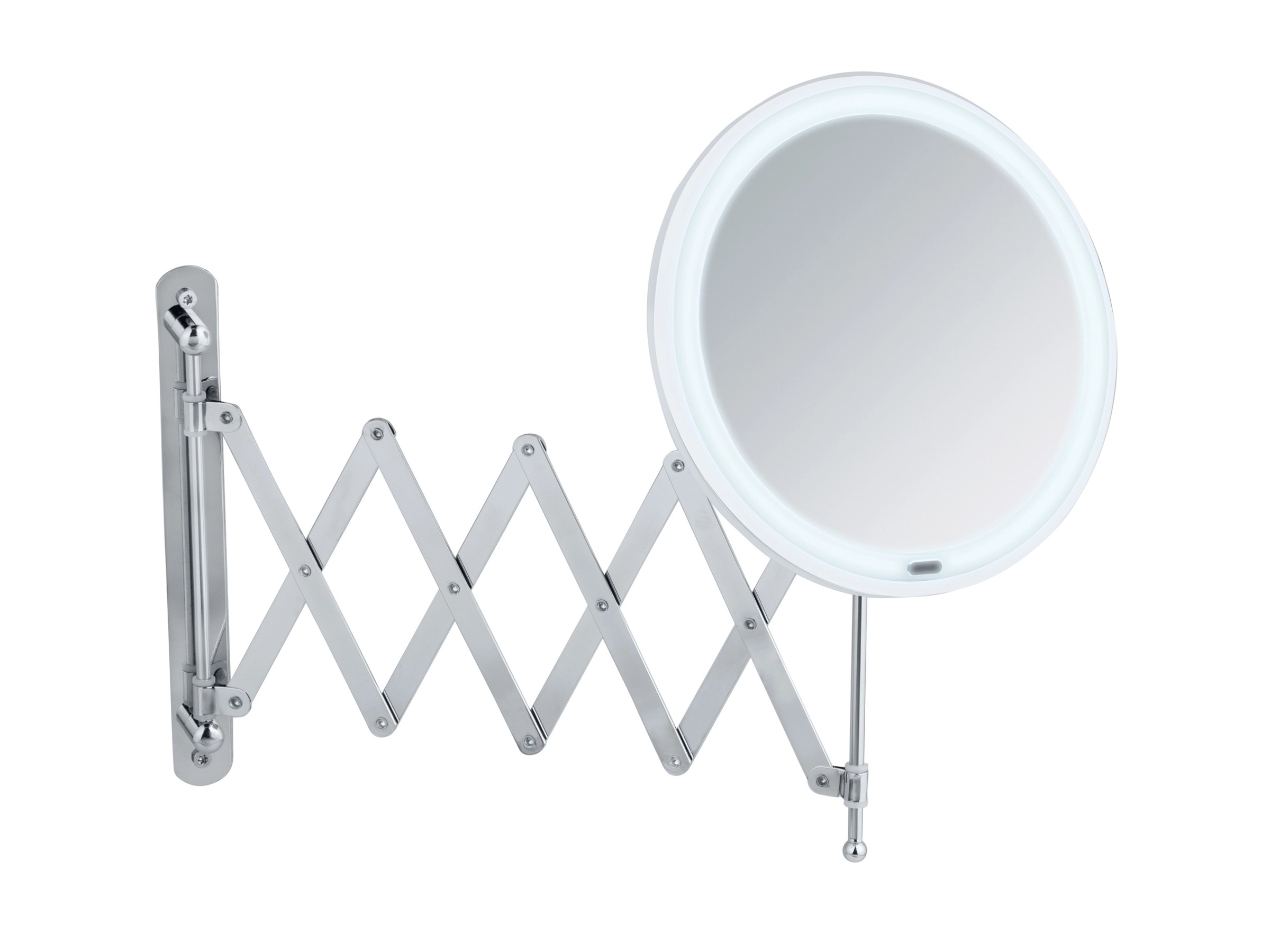 Orbegozo ESP 6000 Teleskop-Wandspiegel – 17 Cm Durchmesser, Doppelseitig (normal & 5x Vergrößerung), Armlänge 55 Cm, Mit Wandhalterung