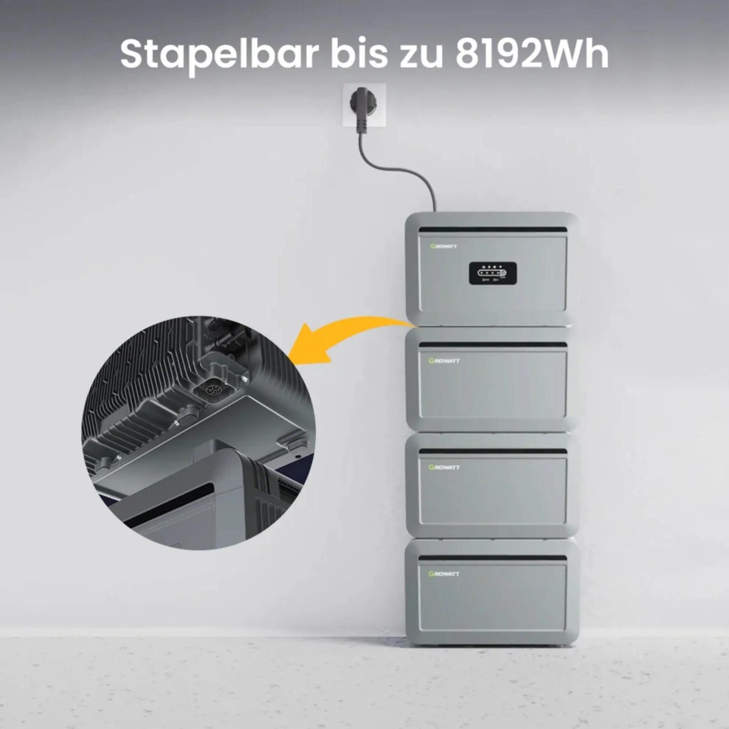 Growatt Nexa 2000 All In One Speicher 2048Wh Einfache Installation Balkonkraftwerke IP66 Mit 3 Erweiterungsakku_6