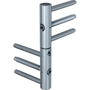 Detailaufnahme der EcoStar Haustür Isopro IP 780S, Anthrazit-Metallic, mit rechtem Anschlag.