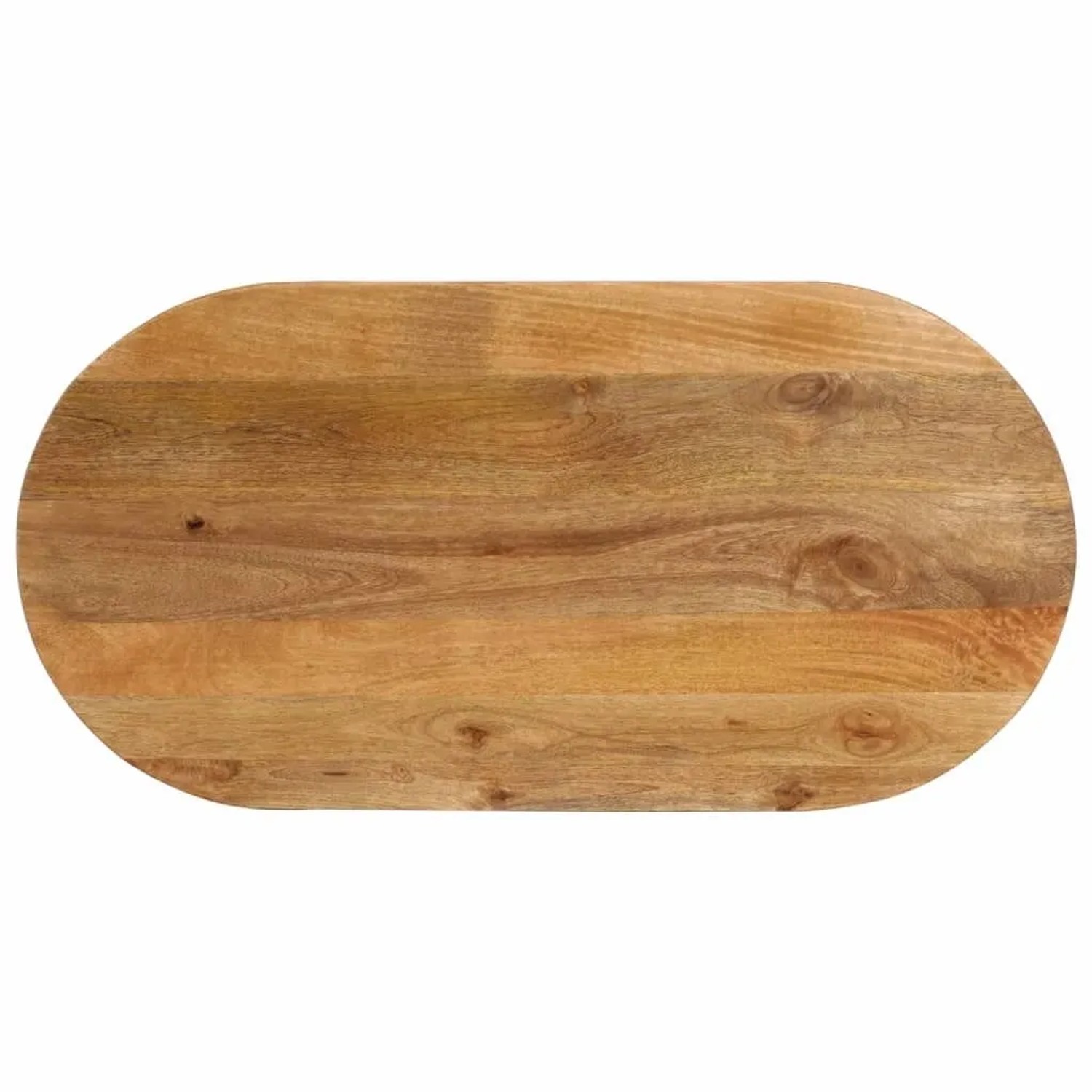 vidaXL Tischplatte 120x50x2,5 cm Oval Massivholz Mango 370148