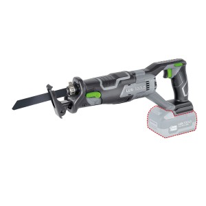 LUX Akku-Säbelsäge A-SB-20/115, graue Tigersäge mit Akku für Holz-, Metall- und Kunststoffarbeiten.