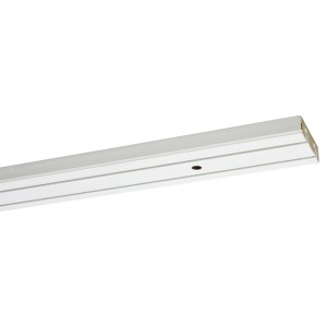 Gardinia Vorhangschiene GE2, 2-läufig, weiß, 300 cm. Für Gardinen und Vorhänge.