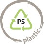 Recycling Symbol PS (Polystyrol) für Kunststoff.