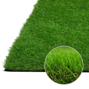 Karat Kunstrasen Vita, 40mm hoch, UV-beständig, 200x450cm. Grüner Kunstrasenteppich für Balkon und Garten.