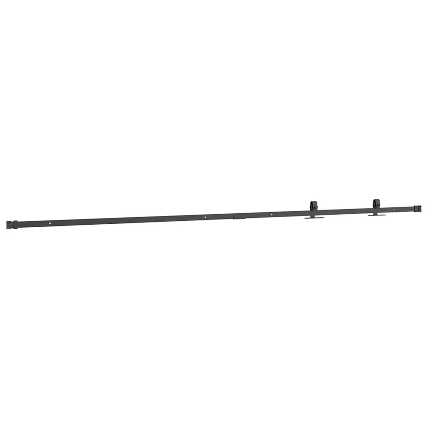 vidaXL Schiebetürbeschlag Set 213cm, Karbonstahl, für Schranktüren