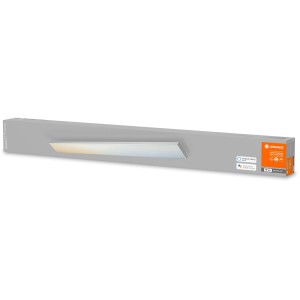 Verpackung der Ledvance Smart+ WiFi Deckenleuchte Planon, rahmenlos, 120x10cm, Tunable White.