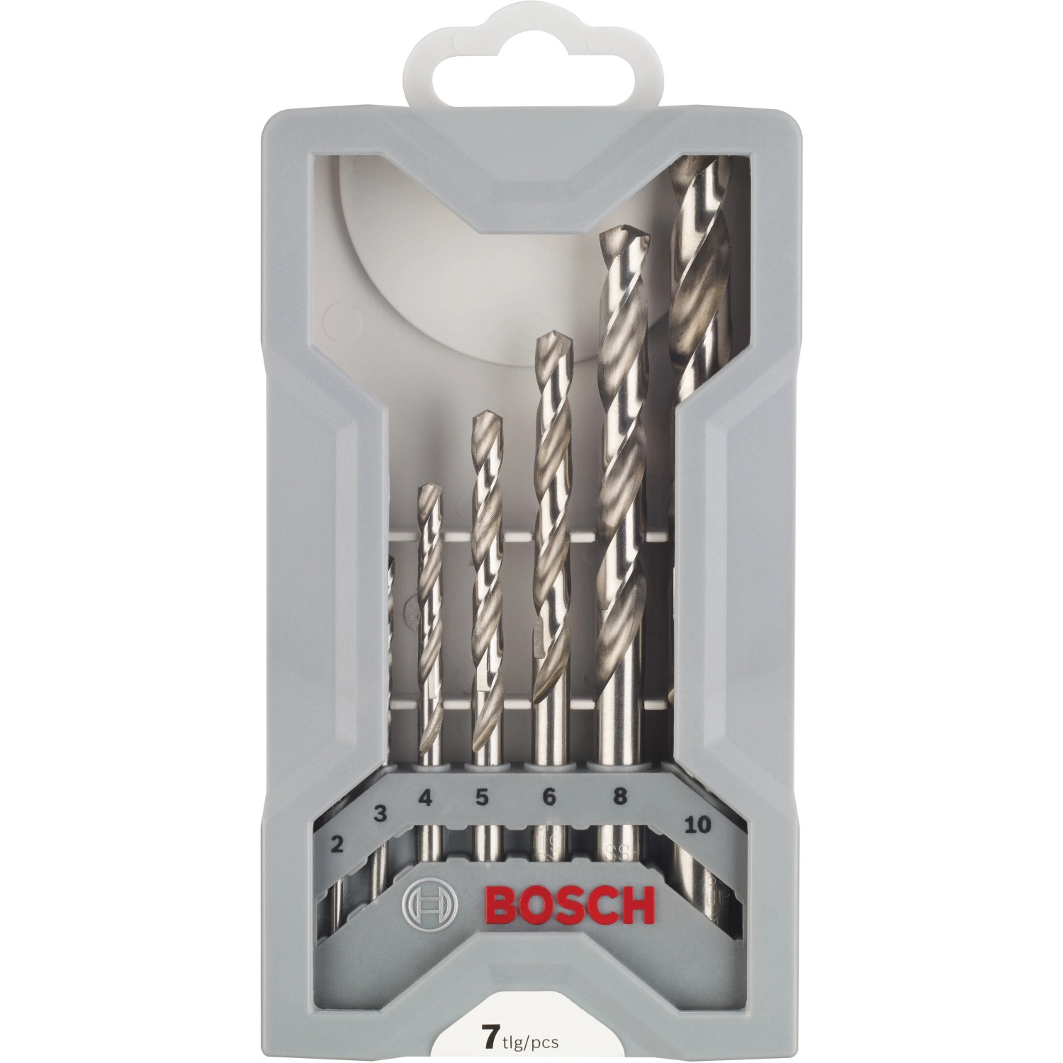 Bosch Stahlbohrer Set, 7-teilig, HSS-G, für präzise Bohrergebnisse in Stahl.