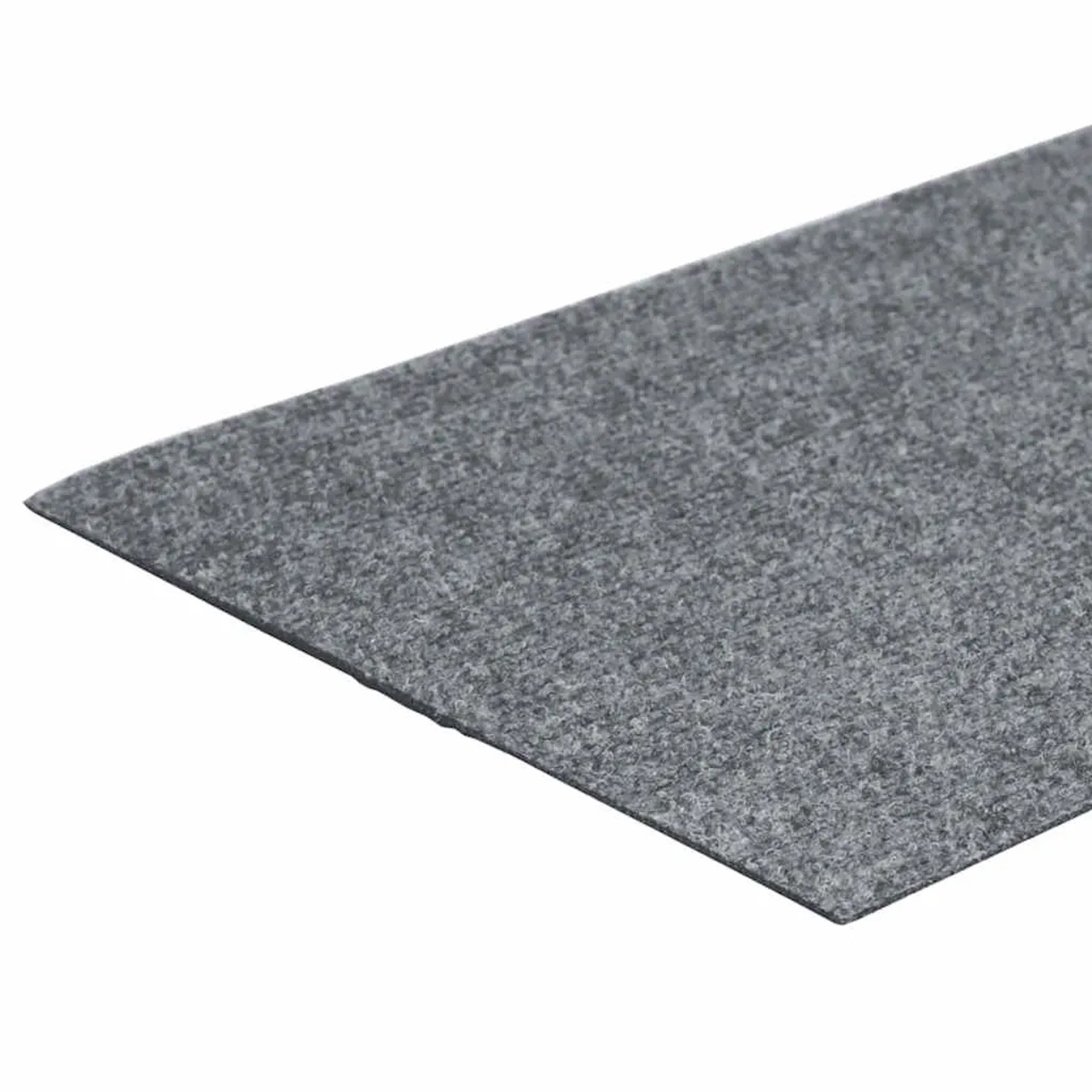 Hellgraue, rechteckige Stufenmatte, selbstklebend, 60x25 cm.