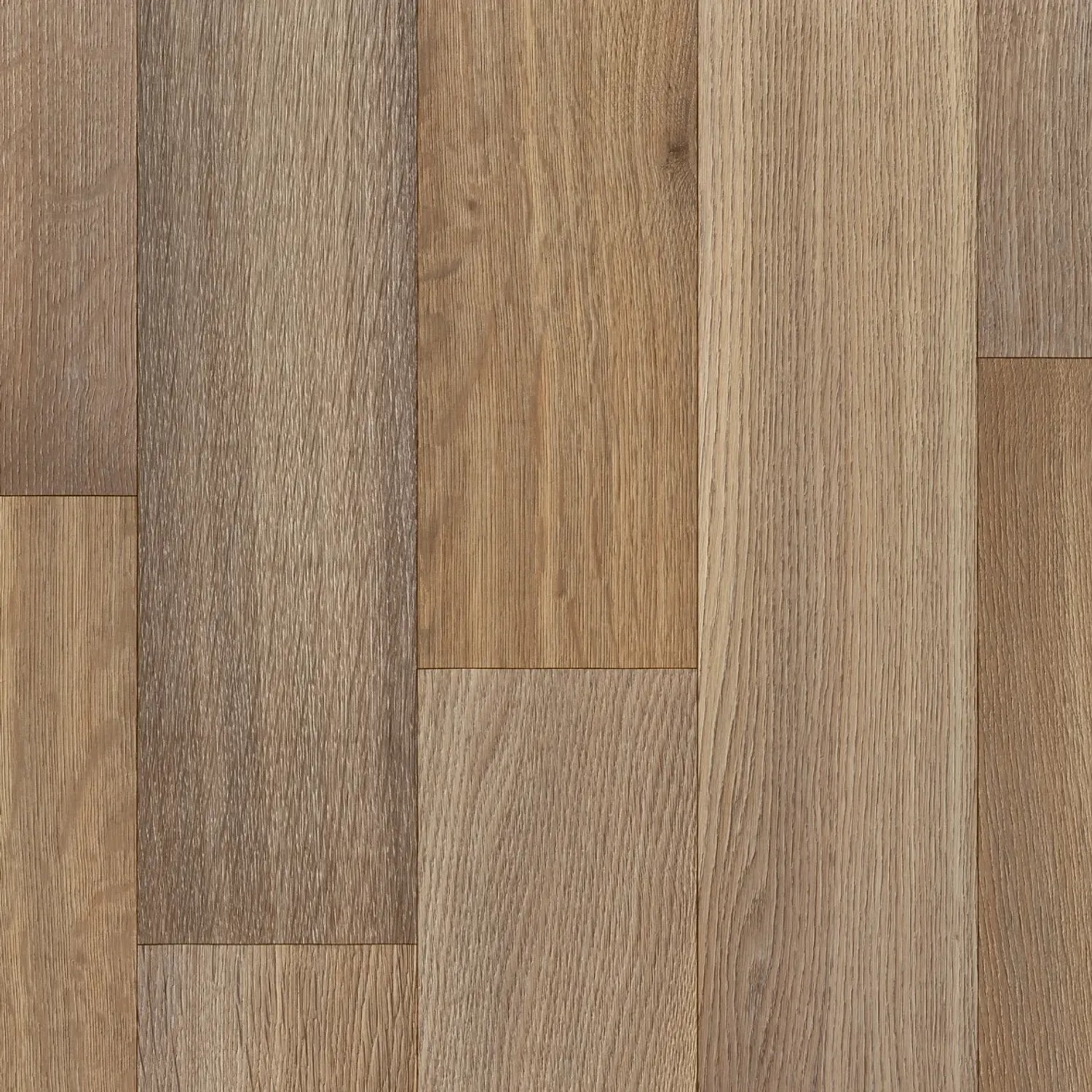 PVC Bodenbelag Ambient 595 in Braun mit Stabparkett-Optik, 200 cm breit.