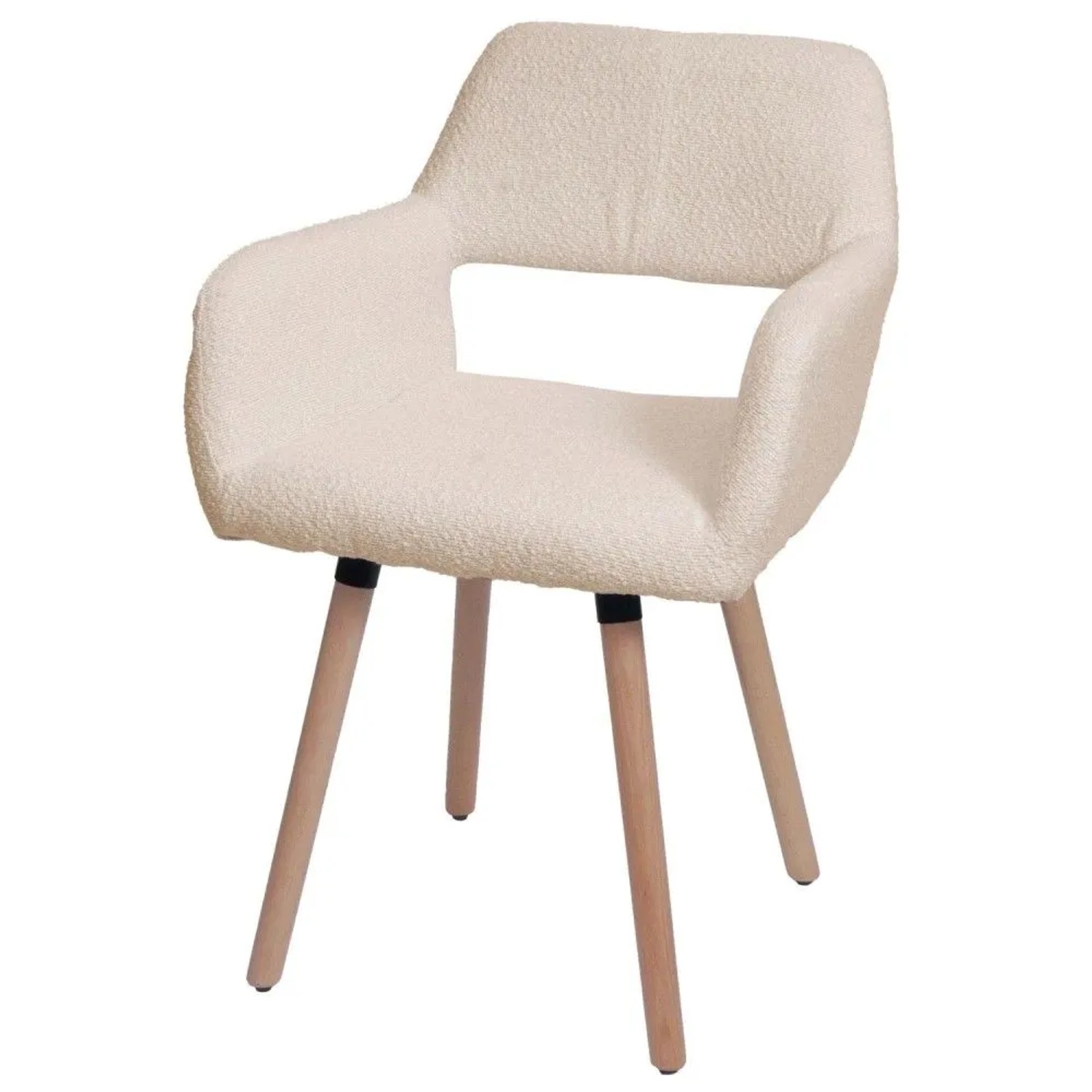 MCW Esszimmerstuhl A50 II Beige Stoff/Textil Boucle 450g/m²