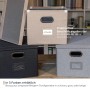 HMF 250473-12 Aufbewahrungsbox Deckel DIN A4 Hängeregister Kallax 33 x 37 x 28 cm_6