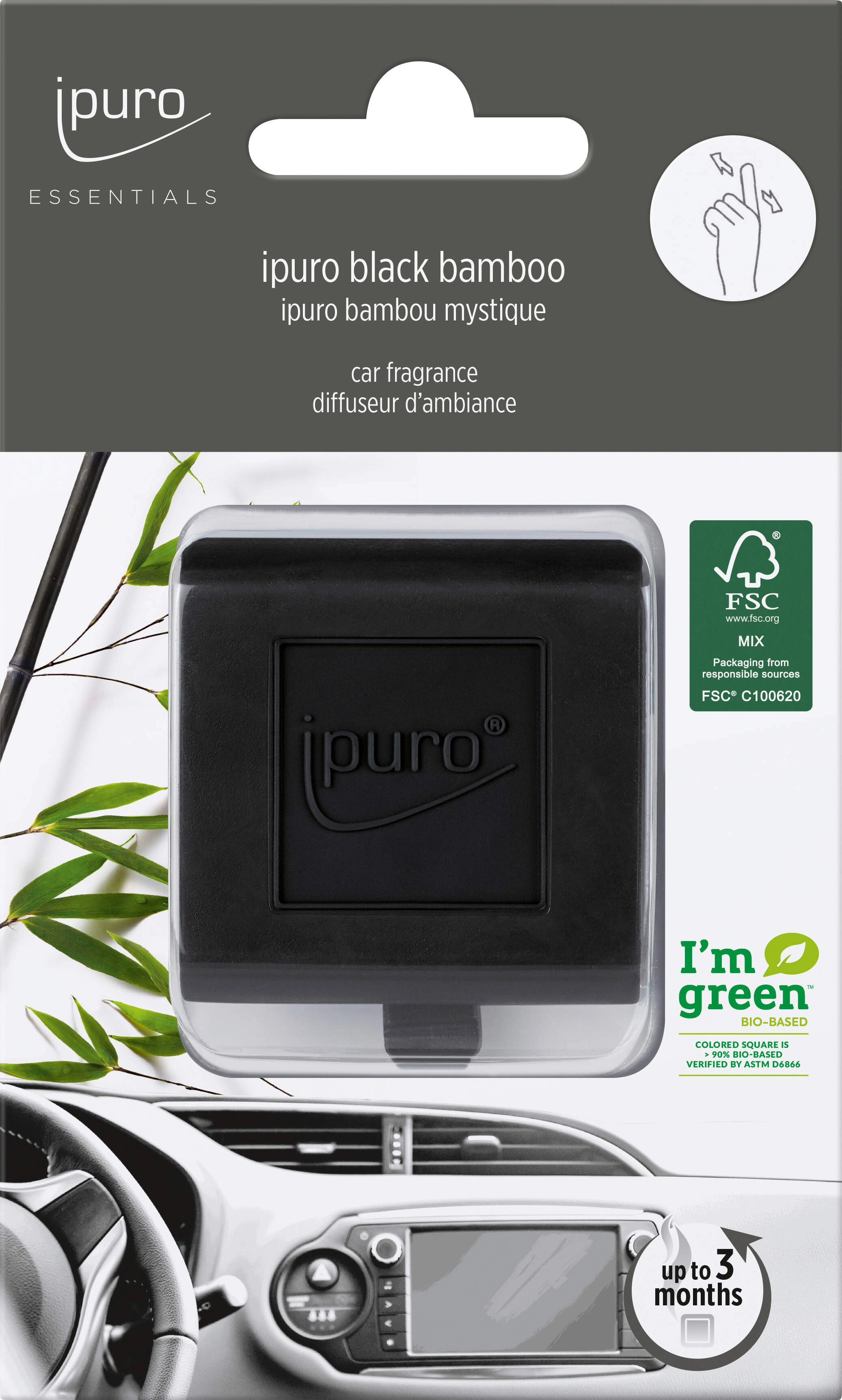 Essentials by Ipuro Car Line Autoduft black