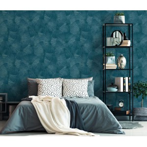  Schlafzimmer mit Erismann Vliestapete Guido Maria Kretschmer Fashion for Walls 3 Fächermotiv.